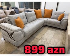 Yeni açıq boz künc divan fıstıq dekorlar