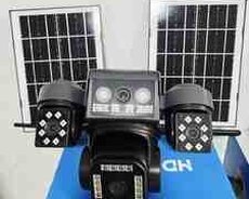 4G Tam simsiz Solar PTZ360 4 kamera 12MP, 4K+64GB