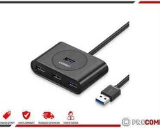 20291 UGREEN 4 USB 3.0 Hub 1m (Black) CR113