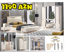 Esfa krem 4 qapı ucuz dəst