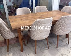 ağac materialında masa desti