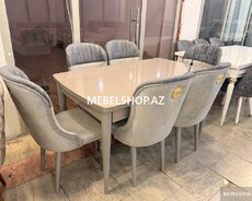 Boz masa dəsti stolstul ucuz