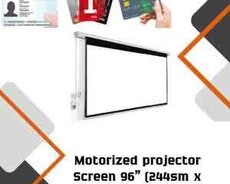 Motorized projector Screen 96 (244sm x 244sm)