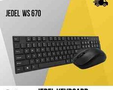 Naqilsiz klaviatura və kompüter siçanı Jedel WS670