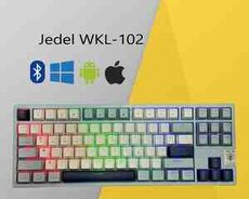 Mexaniki klaviatura JEDEL WKL-102 Blue Wi-Fi, Bluetooth, USB