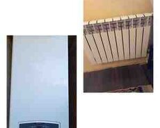 Kombi Ariston və radiator