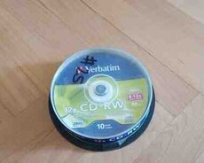Verbatim CD-RW, 12X, 700MB, 8-12SPEED, 80MIN, 10PACK
