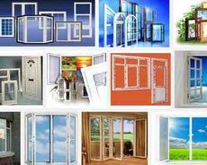 Plastik qapı və pəncərə