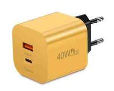 İki çıxışlı şarj adapteri (Type-C + USB-A)