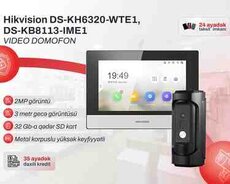 Video domofon dəsti (2 il zəmanət) Hikvision DS-KB8113-IME1 + DS-KH6320-WTE1