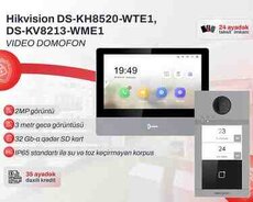 Video Domofon Dəsti (2 il zəmanət) Hikvision DS-KV8213-WME1 + DS-KH8520-WTE1