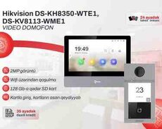 Video Domofon Dəsti (2 il zəmanət) Hikvision DS-KV8113-WME1 + DS-KH8350-WTE1