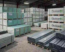 Alçıpan Gilan Knauf 12.5mm Yaşıl Nəmədavamlı