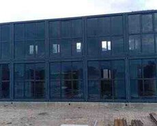 2 mərtəbəli modul inzibati binası (24000x6000mm)