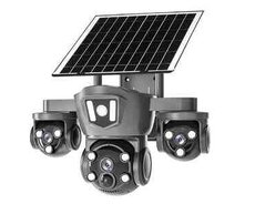 4G Tam simsiz Solar PTZ360 4 kamera 8MP, 4K+64gb
