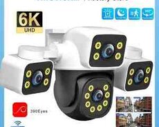 Simsiz 4G sim kartlı PTZ 3 kamera 360 12MP, 4K