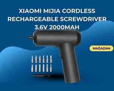 Alət dəsti Xiaomi Mijia Cordless Rechargeable Screwdriver 3.6V 2000mAh
