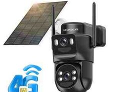 4G simsiz Solar PTZ360 2 kamera 12MP, 4K