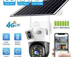 4G tam simsiz solar PTZ360 2 kamera 12MP, 4K64GB