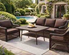 Bağ üçün divan və kreslolar