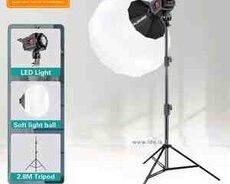 Softbox led işıq tripod Plokama