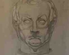 Рисунок Античной головы Гатомилата