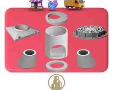 Beton quyu halqaları (Kolsa), Plitələr və qapaqları