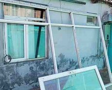 Plastik qapı və pəncərə