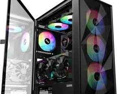 SAMA 3509 Black ATX Mid Tower Gaming Case 4x Fan ARGB