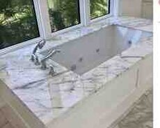 Vanna kənarlarının mərmər, keramoqranitdən yığılma