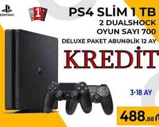 PS4 slim+deluxe paket 700 oyun