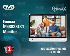 EMMAX IP63833 (8) Silver Smart Domofon Monitor  Tuya Dəstəkli IP Video Domofon