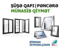 Şüşə qapı və pəncərə sifarişi
