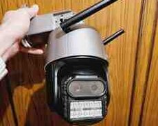 Wi-Fi simsiz PTZ360 kamera 3MP, 2K +64GB