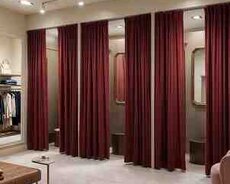 Soyunma otağına pərdələr