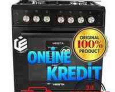 Quraşdırılına qaz sobası Vesta Milagro 01-K Qara