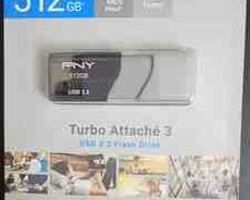 PNY 512GB Turbo Attach 3 USB 3.2