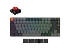 Simsiz oyun klaviaturası Keychron K3 (Version 3) Swappable RGB Backlight Red Switch (K3X-H1-AZ)