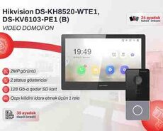 Video Domofon Dəsti (2 il zəmanət) Hikvision DSKV6103PE1(B) + DSKH8520WTE1