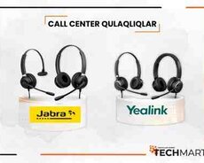 Call center qulaqlıqlar Jabra, Yealink