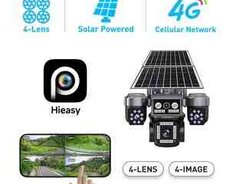 4G Sim kartlı Solar 360FHD Kamera 12MP, 4K+64GB