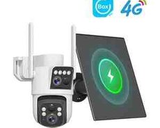 4G Sim kartlı Solar 360FHD Kamera 12MP, 4K+64GB
