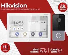 Domofon dəsti Hikvision DS-KH9510-WTE1  DS-KV6103-PE1(B) Android