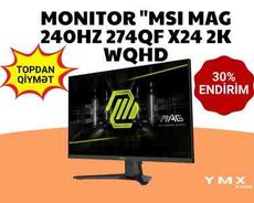 Monitor MSI MAG 240Hz 274QF X24 2K WQHD, IPS