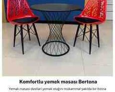 Yumşaq oturacaqlı dizayner oturacağı