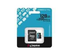 Mikro SD Kingston 128G micSD Go Plus G4 200R V30 (SDCG4, 128GB)
