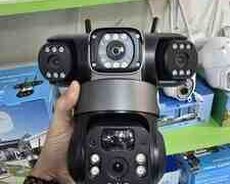 Wifi PTZ360 çöl 3 kamerası 8MP, 4K+64GB