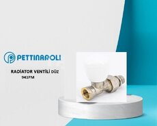 Radiator ventili Düz Pettinaroli