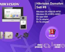 Hikvision DS-KH6320-WTE1 + DS-KV8113-WME1  Metal IP Domofon dəsti