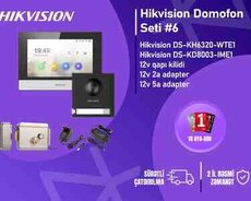 Hikvision DS-KH6320-WTE1 + DS-KD8003-IME1  IP Domofon Seti